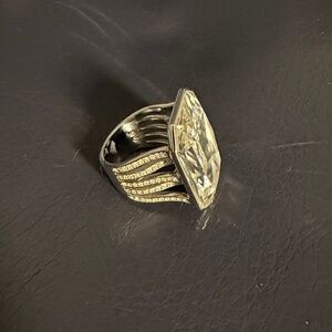 Authentic Swarovski Crystal Silver Ring